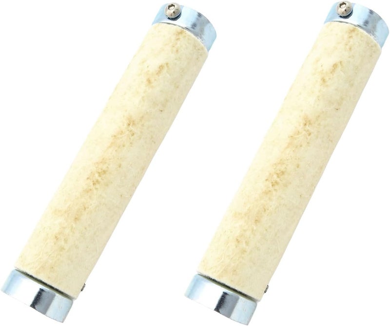 4into1 2 Pack Universal Motorcycle Steel Baffles With Packing Baffle Diameter 1.6" Length 8" For 1.75" Outer Dimension Pipe - Image 1